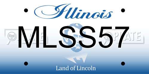 MLSS57 Illinois License Plate