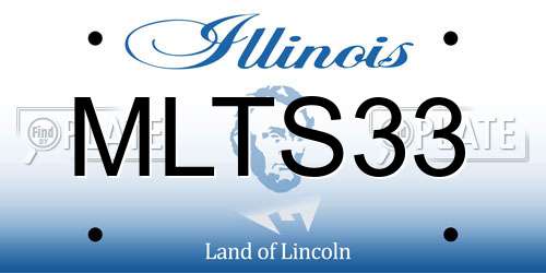 MLTS33 Illinois License Plate