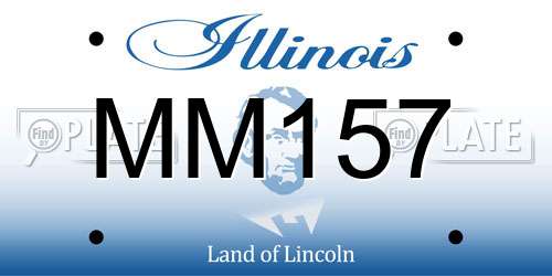 MM157 Illinois License Plate