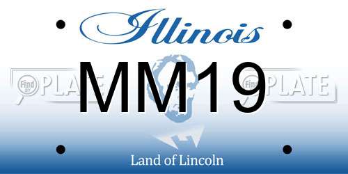 MM19 Illinois License Plate