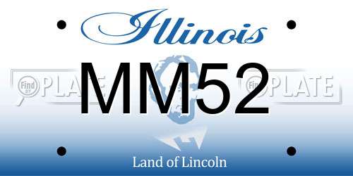 MM52 Illinois License Plate