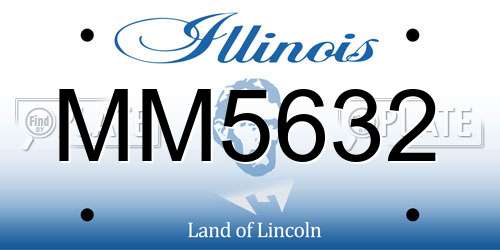 MM5632 Illinois License Plate
