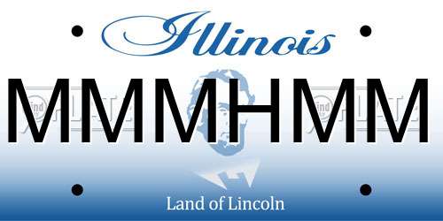 MMMHMM Illinois License Plate