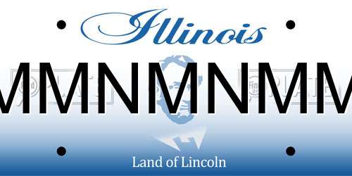 MMNMNMM Illinois License Plate