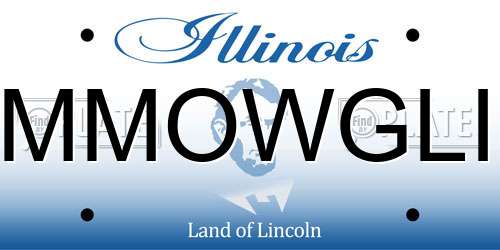 MMOWGLI Illinois License Plate