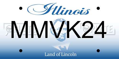 MMVK24 Illinois License Plate