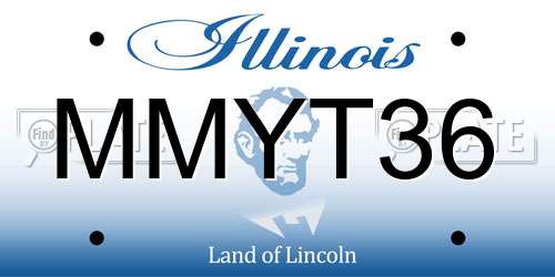 MMYT36 Illinois License Plate