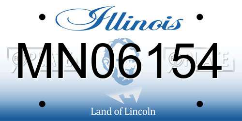 MN06154 Illinois License Plate