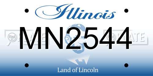 MN2544 Illinois License Plate