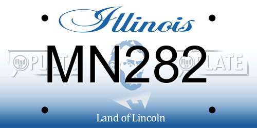 MN282 Illinois License Plate