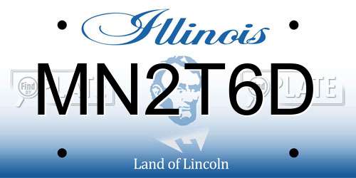 MN2T6D Illinois License Plate