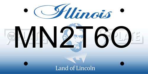 MN2T6O Illinois License Plate