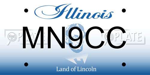 MN9CC Illinois License Plate