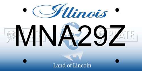 MNA29Z Illinois License Plate