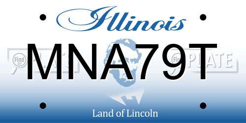MNA79T Illinois License Plate