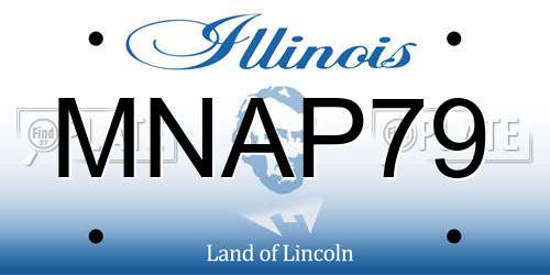 MNAP79 Illinois License Plate