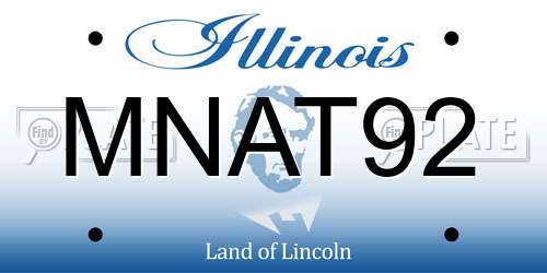 MNAT92 Illinois License Plate