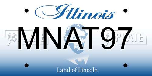 MNAT97 Illinois License Plate