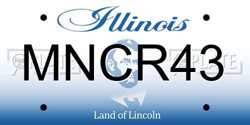 MNCR43 Illinois License Plate