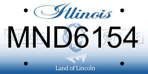 MND6154 Illinois License Plate