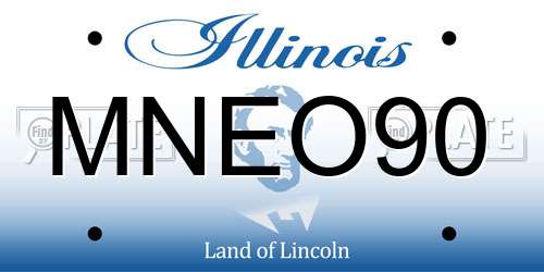 MNEO90 Illinois License Plate