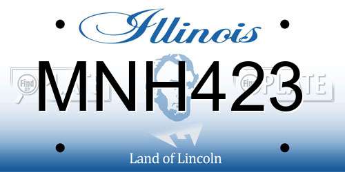 MNH423 Illinois License Plate