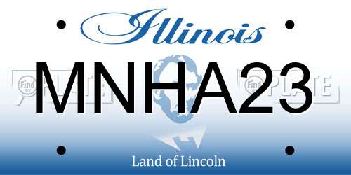 MNHA23 Illinois License Plate