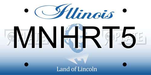 MNHRT5 Illinois License Plate
