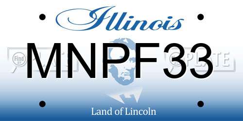 MNPF33 Illinois License Plate