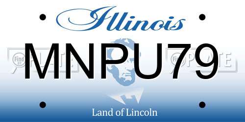 MNPU79 Illinois License Plate