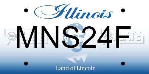 MNS24F Illinois License Plate