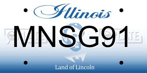 MNSG91 Illinois License Plate
