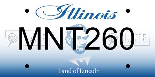 MNT260 Illinois License Plate