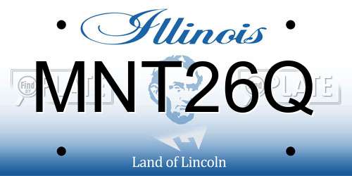 MNT26Q Illinois License Plate