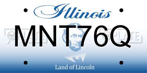 MNT76Q Illinois License Plate