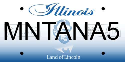 MNTANA5 Illinois License Plate