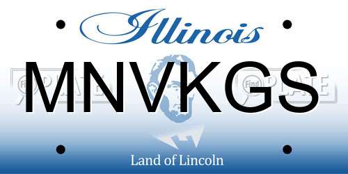 MNVKGS Illinois License Plate