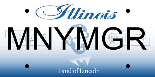 MNYMGR Illinois License Plate