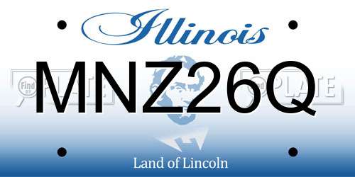 MNZ26Q Illinois License Plate