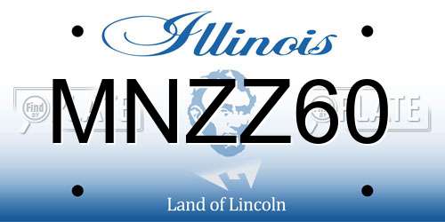 MNZZ60 Illinois License Plate