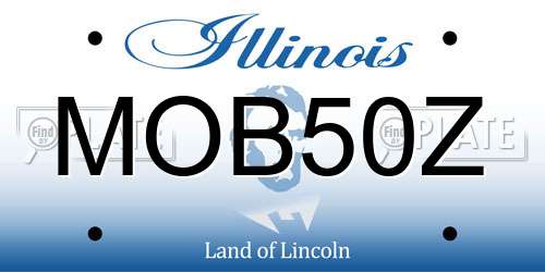 MOB50Z Illinois License Plate