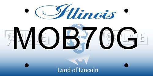 MOB70G Illinois License Plate