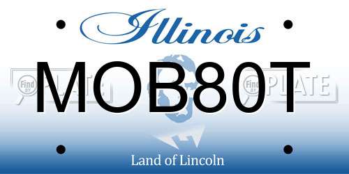 MOB80T Illinois License Plate