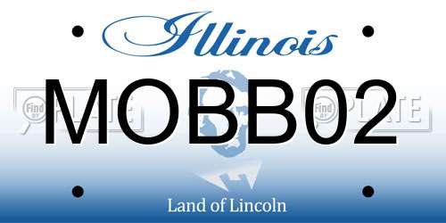 MOBB02 Illinois License Plate