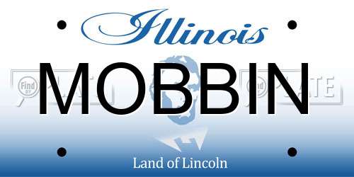 MOBBIN Illinois License Plate