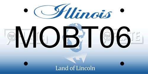 MOBT06 Illinois License Plate