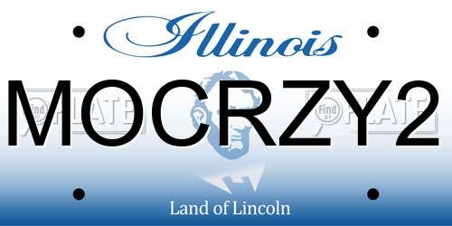MOCRZY2 Illinois License Plate