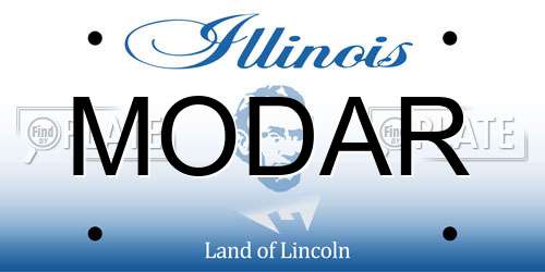 MODAR Illinois License Plate