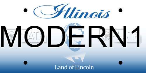 MODERN1 Illinois License Plate