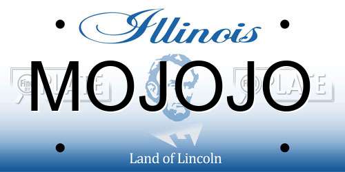 MOJOJO Illinois License Plate